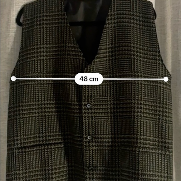 Vintage Plaid Vest - size M/L - Picture 6 of 7
